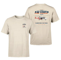 Thumbnail for Leonardo AW109SP GrandNew design on beige t-shirt, double-side print