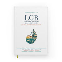 Thumbnail for Long Beach Airport (Daugherty Field) (LGB) design on white notebook
