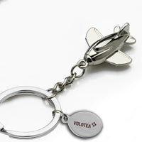 Thumbnail for Customisable Airplane Shape Key Chain - view 2