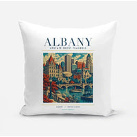 Thumbnail for ALBANY - Poster - Pillow - White