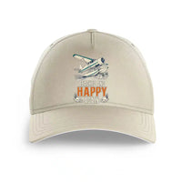 Thumbnail for Beached And Happy Again design on beige printed hat