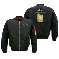 Thumbnail for Arad International Airport (ARW) design on black bomber jacket
