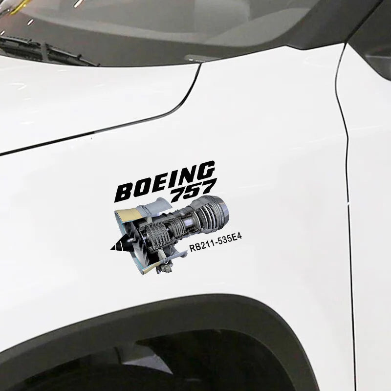 Boeing 757 Car Sticker - view 2