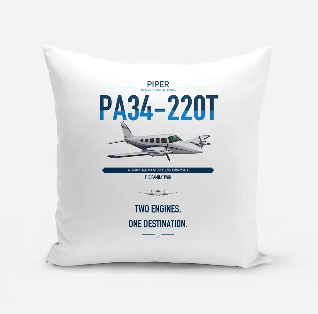 Piper PA-34-220T Seneca V design on white pillow
