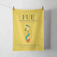 Thumbnail for Fuerteventura Airport (FUE) design on yellow towel
