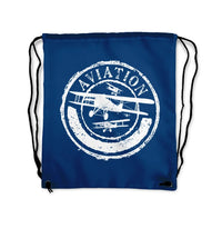 Thumbnail for Aviation Lovers Drawstring Bag - view 2