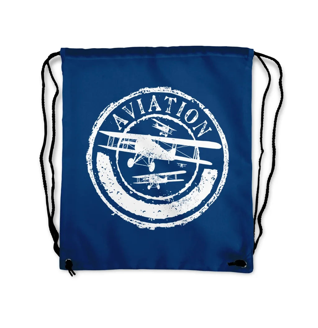Aviation Lovers Drawstring Bag - view 2