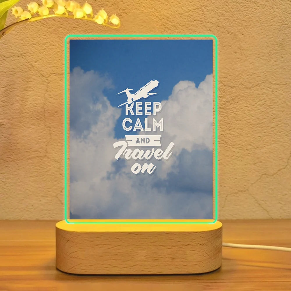 Keep Calm and Travel Lamp - view 2