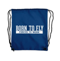 Thumbnail for Born to Fly Drawstring Bag - view 2