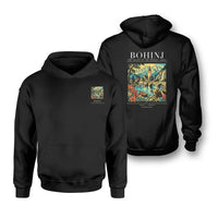 Thumbnail for BOHINJ - Poster - Double-Side Hoodie - Black