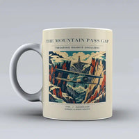 Thumbnail for VINTAGE G4253 - The Mountain Pass Gap - Ceramic Mug design on beige