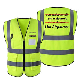 I Fix Airplanes Reflective Vests