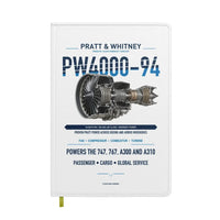 Thumbnail for PW4000-94 design on white notebook