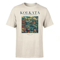 Thumbnail for KOLKATA - Poster - Premium T-Shirt - Beige