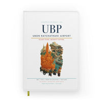 Thumbnail for Ubon Ratchathani Airport (UBP) design on white notebook