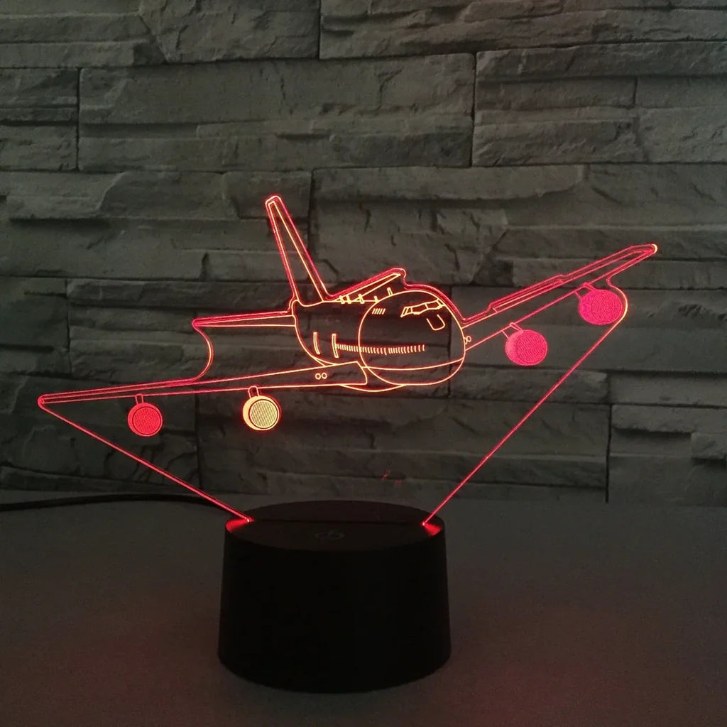 Customisable Boeing 747 3D Lamp - view 3