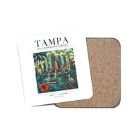 Thumbnail for TAMPA - Poster - Coaster - White
