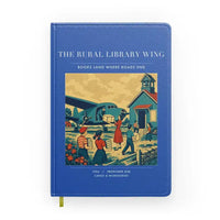 Thumbnail for VINTAGE G4392 - The Rural Library Wing - Designed Notebooks design on blue