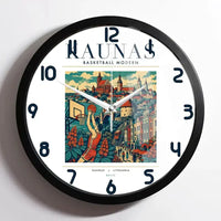 Thumbnail for KAUNAS - Poster - Wall Clock Framed - White