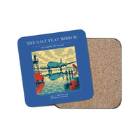 Thumbnail for The Salt Flat Mirror - Designed Coasters design on blue 1-piece