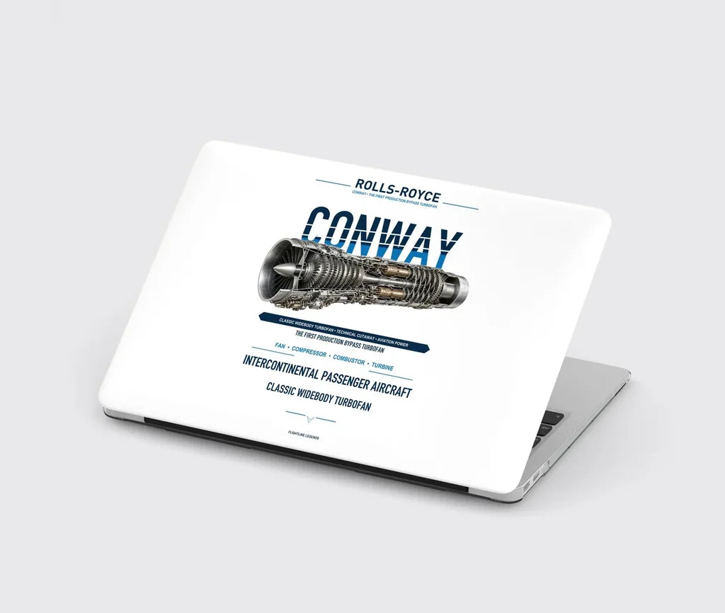 CONWAY design on white MacBook case