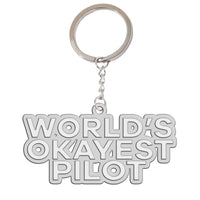 Thumbnail for World's Okayest Pilot Key Chain - view 2