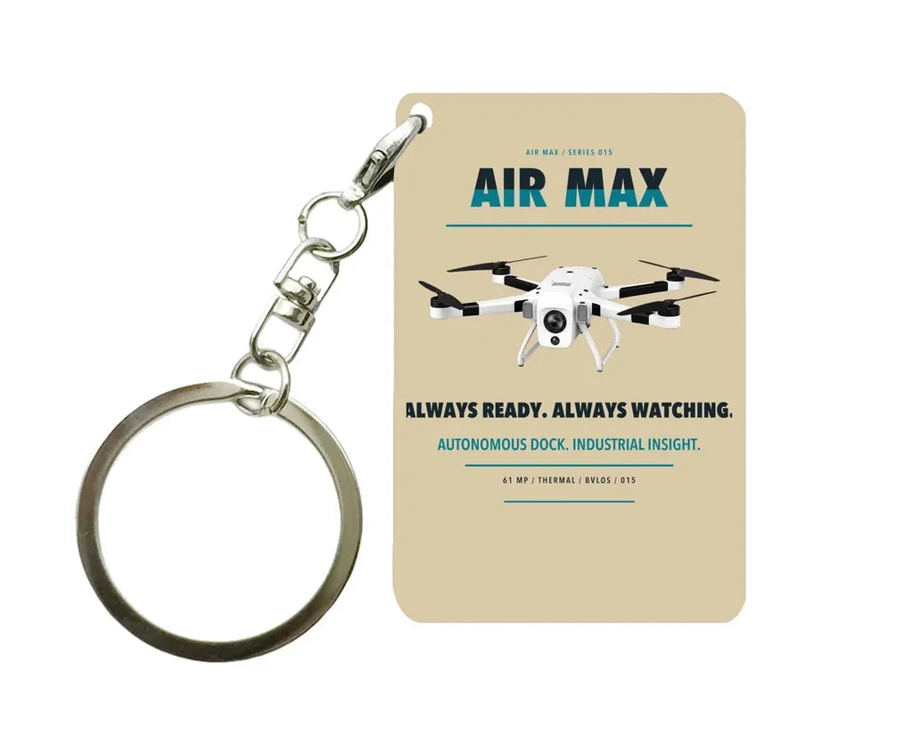 Percepto Air Max Key Chain design on beige key chain
