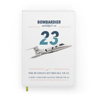 Thumbnail for Bombardier Learjet 23 design on white notebook