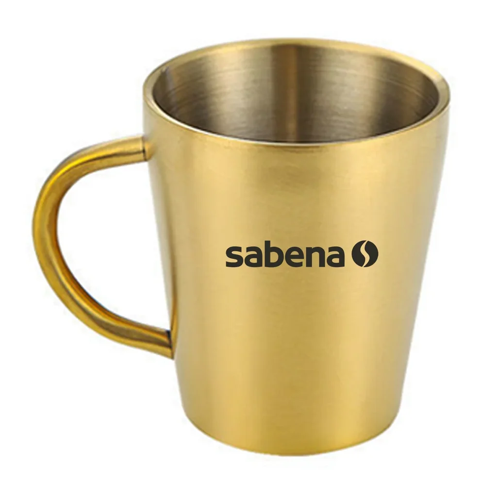 sabena Stainless Steel Coffee mug in gold