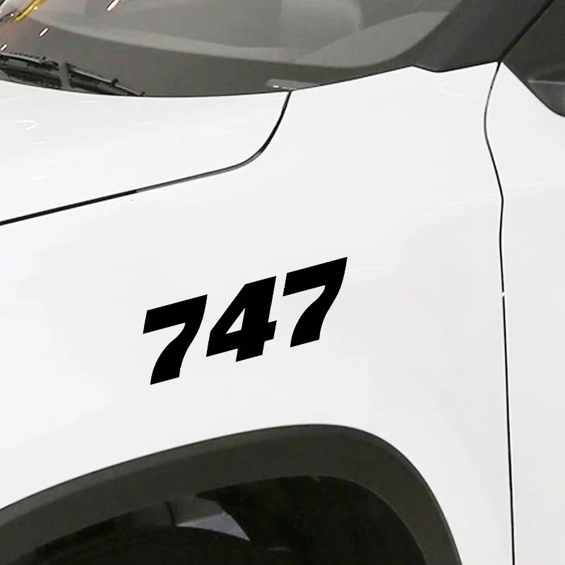 Boeing 747 Car Sticker - view 2