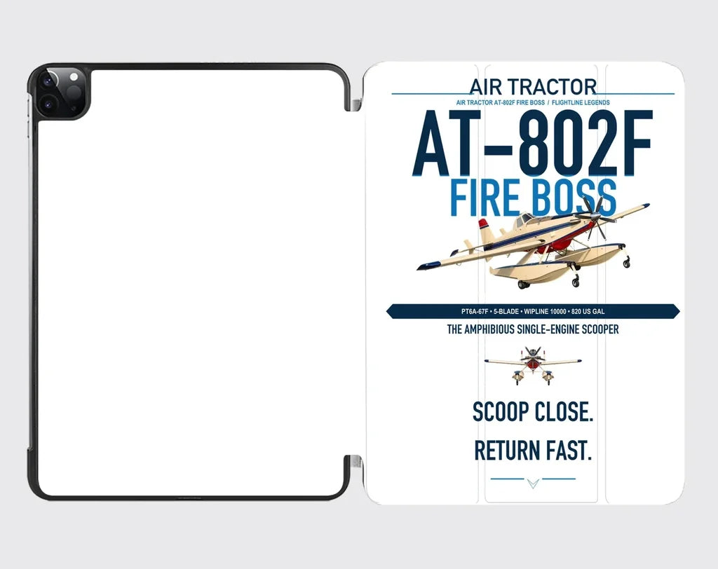 Air Tractor AT-802F Fire Boss design on white ipad tablet case