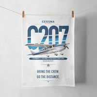 Thumbnail for Cessna T207A Stationair 8 design on white towel
