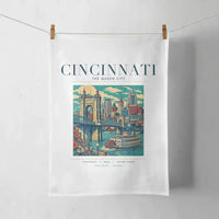 Thumbnail for CINCINNATI - Poster - Towel - White