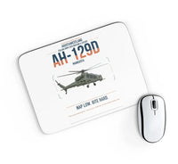 Thumbnail for AgustaWestland AH-129D Mangusta design on white rectangle mouse pad