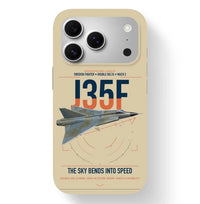 Thumbnail for Saab J 35F Draken design on beige magsafe iphone case, for iPhone 17 Pro