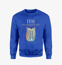 Thumbnail for Ithaca Tompkins Regional Airport (ITH) design on blue sweatshirt