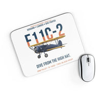 Thumbnail for F11C-2 Goshawk Dive from the High Hat design on white rectangle mouse pad