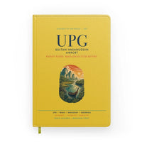 Thumbnail for Sultan Hasanuddin Airport (UPG) design on yellow notebook