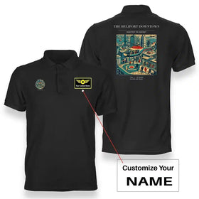 The Heliport Downtown Premium Polo T-Shirts