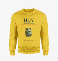 Thumbnail for Hat Yai International Airport (HDY) design on yellow sweatshirt