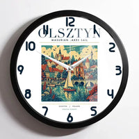 Thumbnail for OLSZTYN - Poster - Wall Clock Framed - White