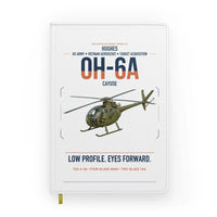 Thumbnail for Hughes OH-6A Cayuse design on white notebook