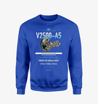 Thumbnail for V2500-A5 design on blue sweatshirt