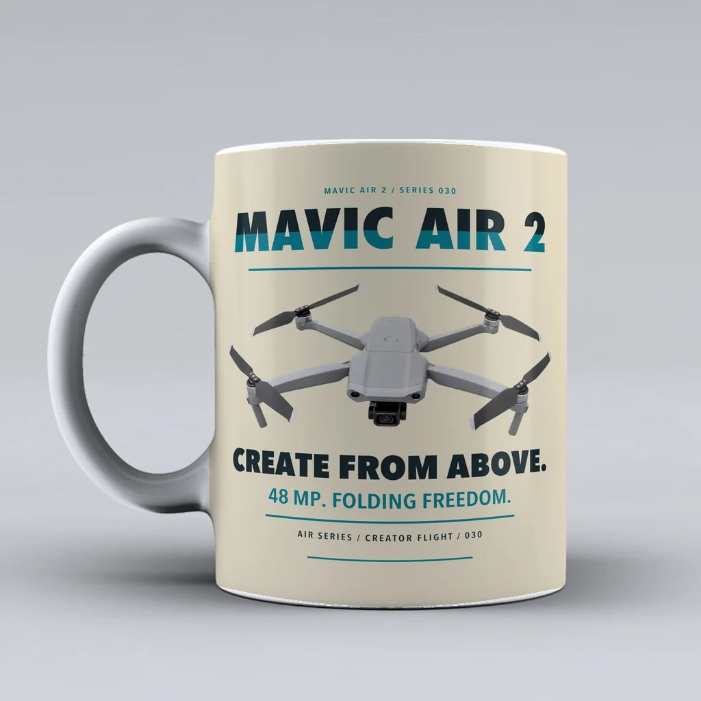 Mavic Air 2 Mug design on beige dji