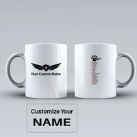 Thumbnail for Aviation Alphabet Ceramic White aviation design on ceramic mug, premium ceramic with glazed finish.