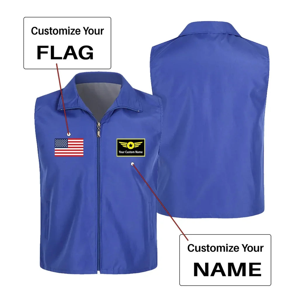Customisable Flag & Name Vest - view 2