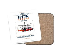 Thumbnail for Airbus H175 design on white 1 piece coaster