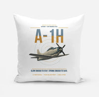 Thumbnail for A-1H Skyraider design on white pillow