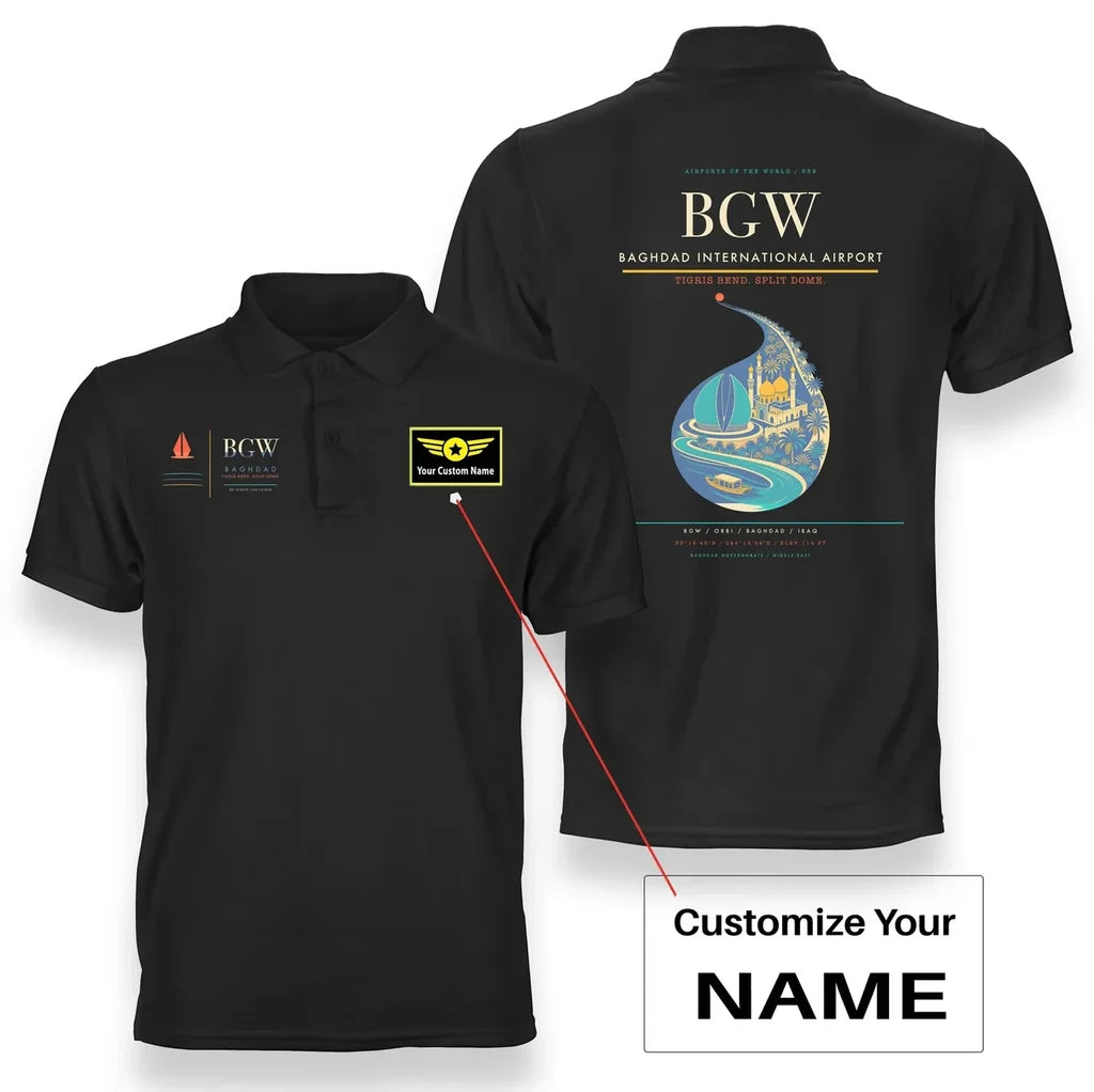Baghdad International Airport BGW Black+Name