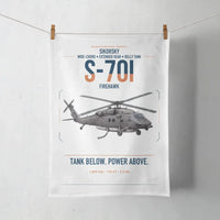 Thumbnail for Sikorsky S-70i FIREHAWK design on white towel
